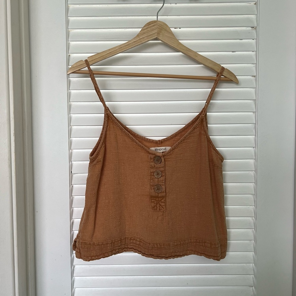 Rip Curl Women's Brown Button-Front Camisole